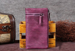 Vintage Leather Womens Wallet Long Wallet Vintage Wallet Purse For Women - EverHandmade