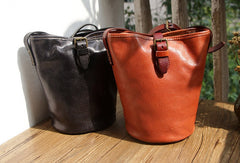 Handmade Leather bag for women leather shoulder bag crossbody bag bucket bag - EverHandmade