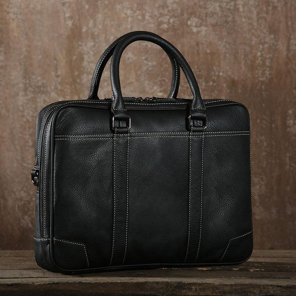 Handmade Leather Mens Cool Messenger Bag Work Bag Business Bag Briefcase Bag for men