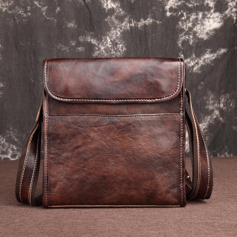 Hermès - Authenticated Small Bag - Leather Brown Plain for Men, Never Worn