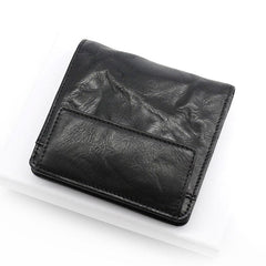 Leather Mens Front Pocket Wallet Small Wallet Slim Wallet billfold Card Wallet for Men