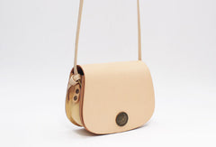 Handmade Leather Round Bag Crossbody Bag Shoulder Bag Purse for Women Leather Bag - EverHandmade
