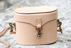 Handmade bucket purse leather crossbody bag purse shoulder bag for women - EverHandmade