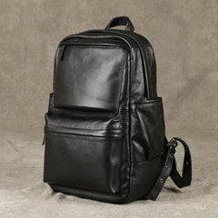 Cool Leather Mens Backpack Large Black Travel Backpack Hiking Backpacks for men