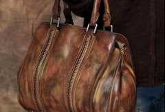 Handmade Leather handbag purse for women leather shopper bag