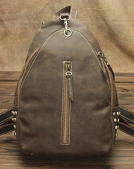 Cool and Retro Khaki Brown Mens Backpacks Vintage School Backpack Travel Backpack Bags for Men
