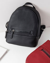 Leather Stylish Womens Small Backpack Mini Travel Backpack Purse for Women