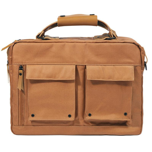 Fashion PVC Canvas Men's Khaki Large Handbag Briefcase Business Laptop Business XFZ02932011