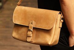 Genuine Mens Cool Small Messenger Bag iPad Bag Chest Bag Bike Bag Cycling Bag For Men - EverHandmade
