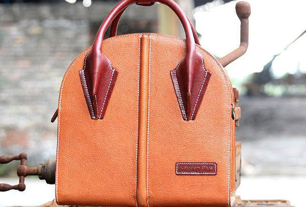 Handmade unique handbag purse leather purse shoulder bag for women - EverHandmade