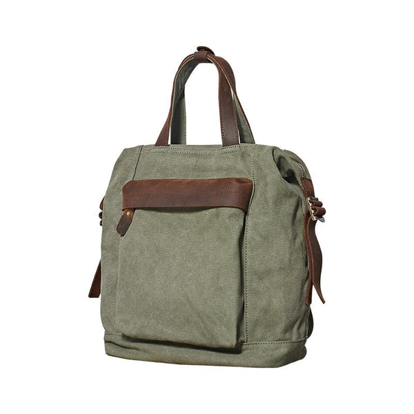 Canvas Mens Backpacks Canvas Green Satchel Backpack Canvas Computer Backpack for NXX01782044