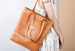 Handmade Genuine Leather Handbag Tote Purse Handbag Shoulder Bag Purse For Women - EverHandmade
