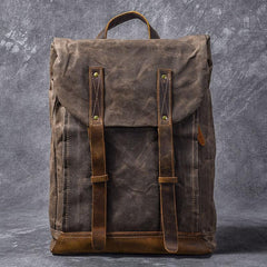 Waxed Canvas Leather Mens 15