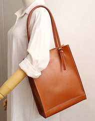 Stylish LEATHER WOMEN Vertical Tote BAG Handmade Cute Shopper Tote Purses FOR WOMEN