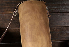 Genuine Leather Cool Chest Bag Sling Bag Crossbody Bag Travel Bag Hiking Bag For Mens