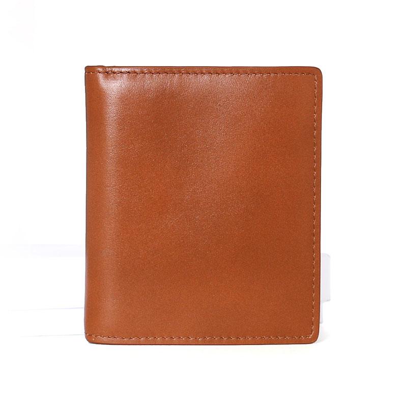 Leather Mens Slim Bifold Small Wallet Front Pocket Wallet billfold Small Wallet for Men