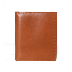 Leather Mens Slim Bifold Small Wallet Front Pocket Wallet billfold Small Wallet for Men