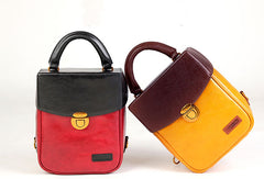 Genuine Leather Backpack Handmade Handbag Bag Shoulder Bag Purse For Women