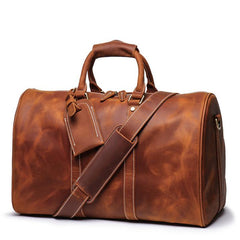 Cool Leather Mens 15 inch Brown Large - Back View