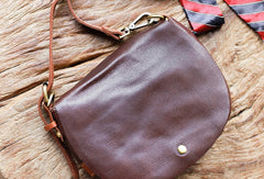 Genuine Leather Saddle Bag Purse Crossbody Bag Shoulder Bag Purse For Women
