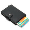Cool RFID Black Leather Men's Card Holder Card Bifold Small Wallet For Men