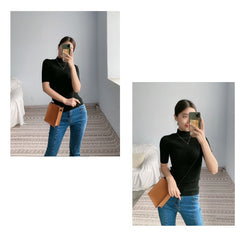 Cute Brown Leather Phone Purse Women Side Bag Box Phone Crossbody Purse For Women