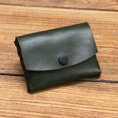 coin purse purse Cute Leather Card Holders Green Women Coin Wallets Handmade Card Wallet For Women