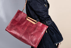 Handmade Genuine Leather Handbag Bag Shoulder Bag Shopper Bag Purse For Women - EverHandmade