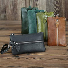 CASUAL MENS LEATHER SLIM ZIPPER CLUTCH WALLET PURSE BAG CLUTCH BAG CAR KEY CASE FOR MEN