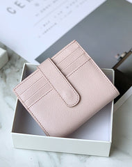 Women Black Vegan Leather Small Wallet BILLFOLD Minimalist Card Holder Card Wallets Slim Card Holders For Women