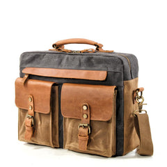 Waxed Canvas Mens Postman Bag Side Bag Shoulder Bag Messenger Bag For Men