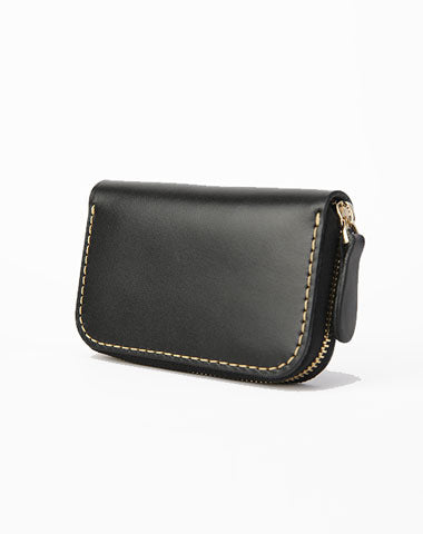 Handmade LEATHER Mens Small Zipper Car Key Wallet Leather Key Holders FOR Men