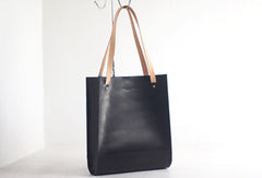 Handmade Leather handbag tote purse shoulder bag for shopper bag - EverHandmade