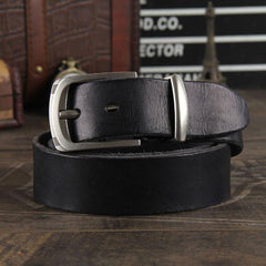 Genuine Leather Punk Rock Biker Trucker Mens Belt Men Black Coffee Belt for Men