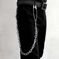 32'' Metal BIKER SILVER WALLET CHAIN LONG Safety Pin PANTS CHAIN jeans chain jean chainS FOR MEN