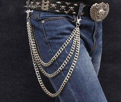 Cool Punk Mens Tri Pants Chain wallet Chain Biker Wallet Chain jeans chain jean chain For Men