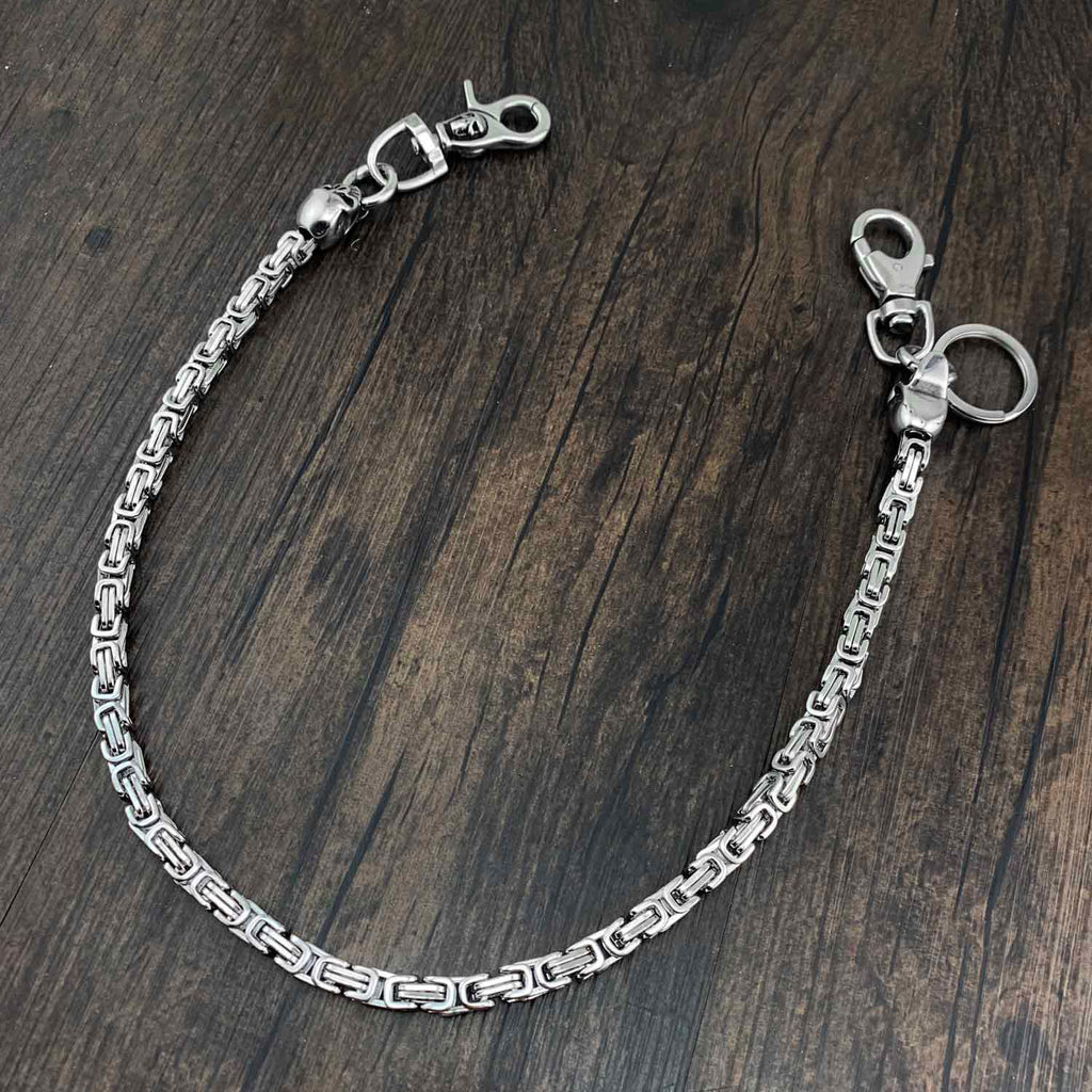 Wallet Chain for Biker Wallets - 20 - Silver Color - Motorcycle  Accessories - WTC4-DL