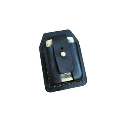 Handmade Black Leather Classic Zippo Lighter Case Standard Zippo Lighter Holder Pouch For Men