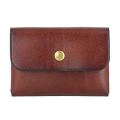 Leather Mens Front Pocket Wallet Small Wallet Card Wallet Change Wallets for Men