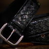 Handmade Black Leather Mens Belt Custom Cool Leather Men Belt for Men