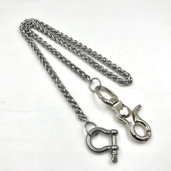 Silver Stainless Steel Cool 19'' Rock Wallet Chain Pants Chain jeans chain jean chain for Men