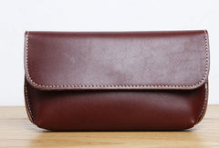 Genuine Leather Cute Long Slim Wallet Clutch Passport Wallet Purse For Women Girl