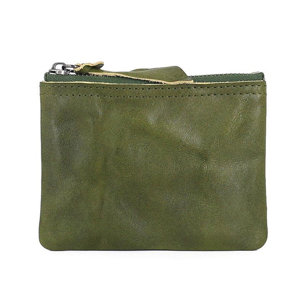 Leather Mens Zipper Front Pocket Wallet Small Wallet Card Wallet Change Wallet f SEP00681005
