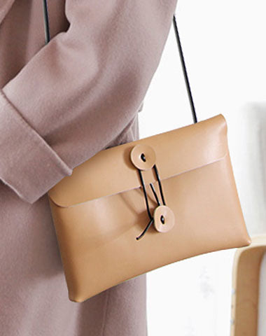Cute LEATHER WOMEN File SHOULDER BAG Envelope Crossbody Purse FOR WOMEN