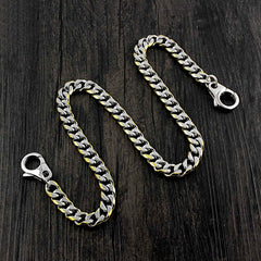 18'' SOLID STAINLESS STEEL BIKER SILVER GOLD WALLET CHAIN LONG PANTS CHAIN jeans chain jean chain FOR MEN