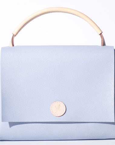 Handmade Leather Gray Womens Handbag Cute Shopper Purses for Women
