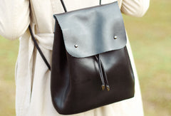 Handmade Leather Womens Backpack School Backpack Purses for Women - EverHandmade