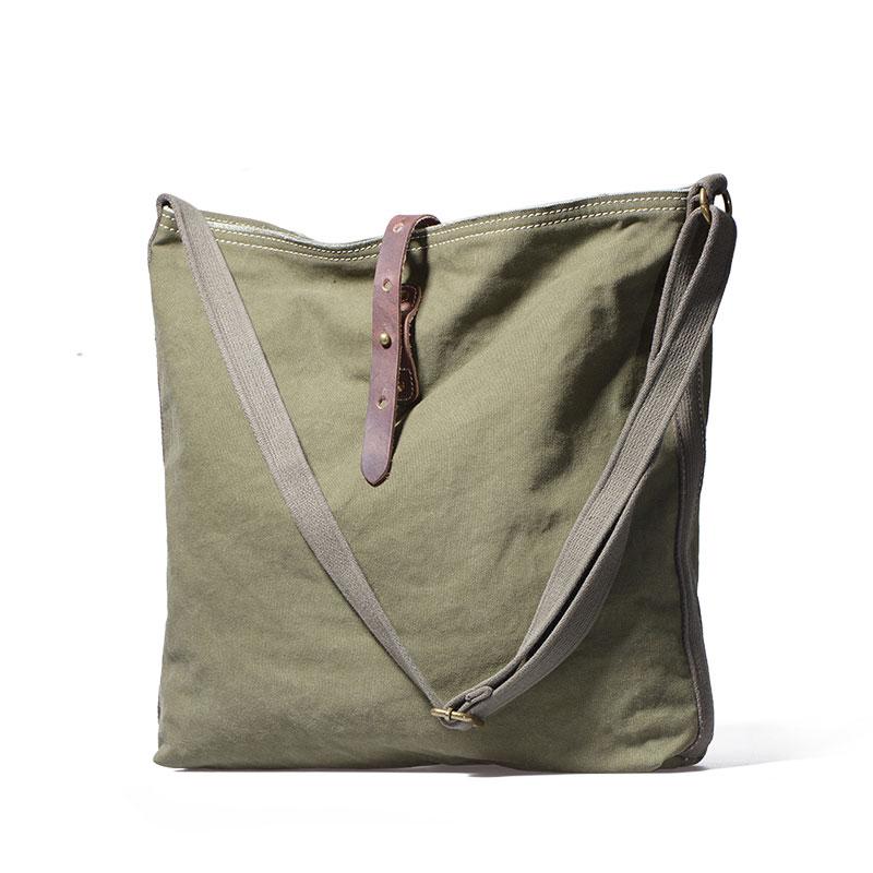 Cool Mens Canvas Side Bag Messenger Bag Canvas Shoulder Bag for Men