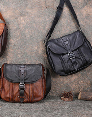 Best Brown Leather Womens Shoulder Bag Vintage - Side View
