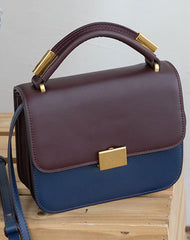 Stylish Leather Womens Small Handbag Work Purse Shoulder Bag for Women